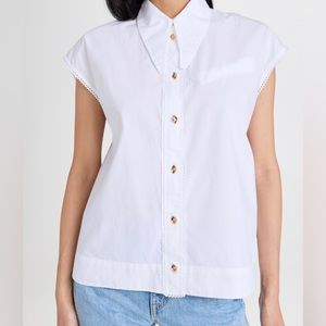 NEW Ganni Poplin blouse